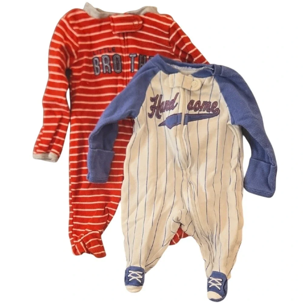 Carter's Newborn Boy's Clothing‎ Bundle Pants Bodysuit Hat 100% Cotton